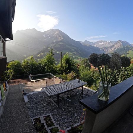 Chalet Sonnenheim Mit Atemberaubender Aussicht Adelboden Exteriör bild