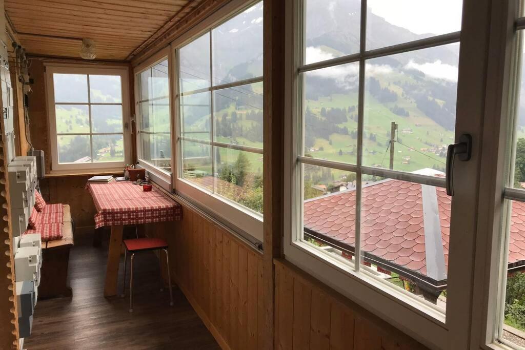 Chalet Sonnenheim Mit Atemberaubender Aussicht Adelboden Exteriör bild