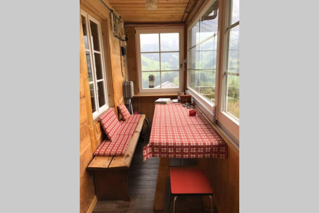 Chalet Sonnenheim Mit Atemberaubender Aussicht Adelboden Exteriör bild